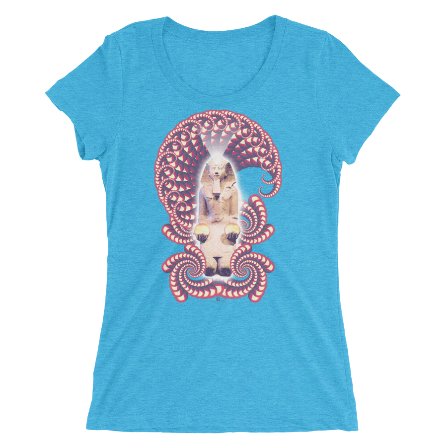 Women's Fractal Labyrinth Tri-blend T-shirt
