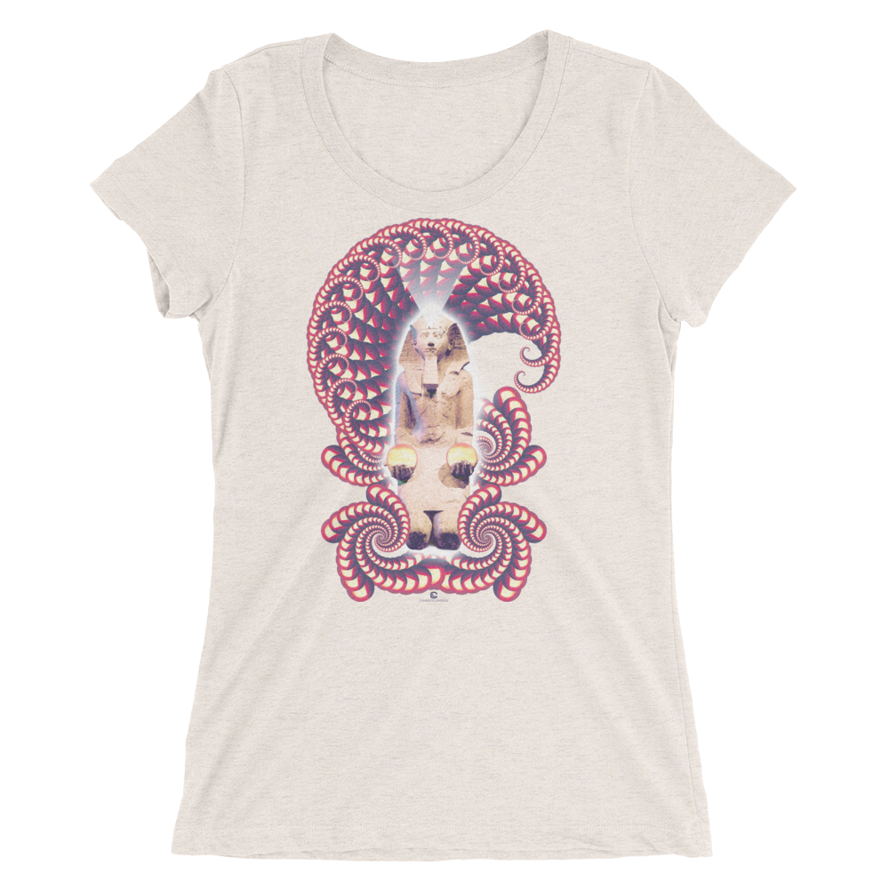 Women's Fractal Labyrinth Tri-blend T-shirt