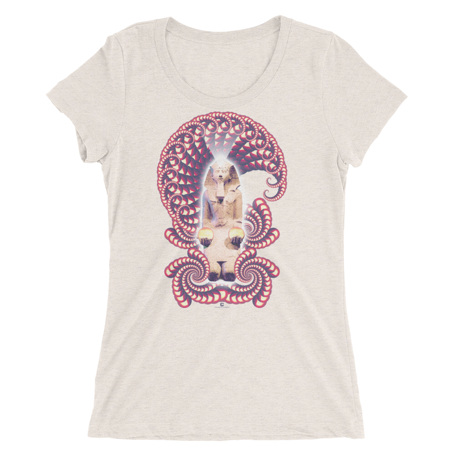 Women's Fractal Labyrinth Tri-blend T-shirt