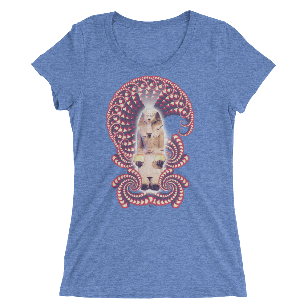 Women's Fractal Labyrinth Tri-blend T-shirt