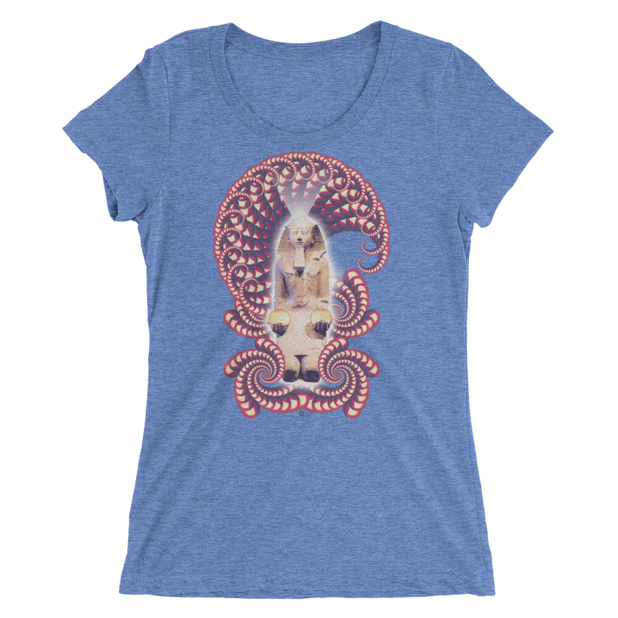 Women's Fractal Labyrinth Tri-blend T-shirt