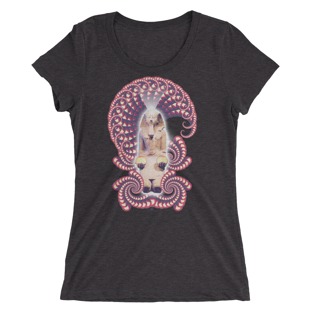 Women's Fractal Labyrinth Tri-blend T-shirt