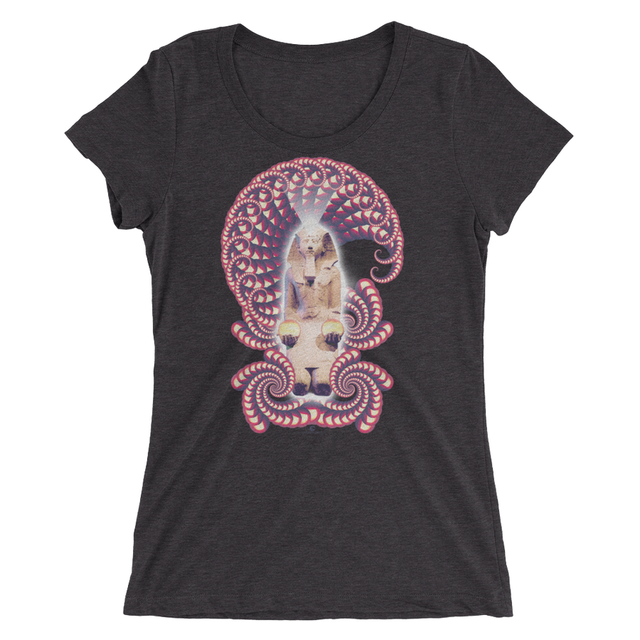 Women's Fractal Labyrinth Tri-blend T-shirt