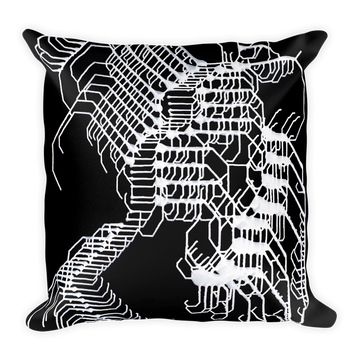 Energetic Elemental Square Pillow
