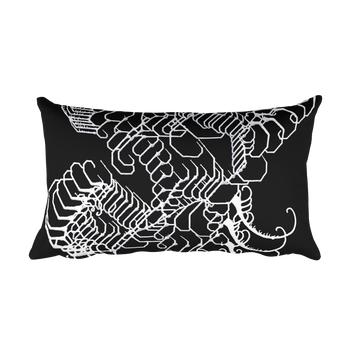 Energetic Elemental Rectangular Pillow