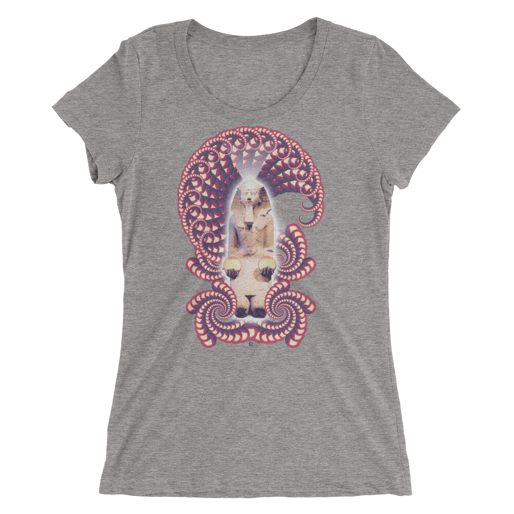 Women's Fractal Labyrinth Tri-blend T-shirt