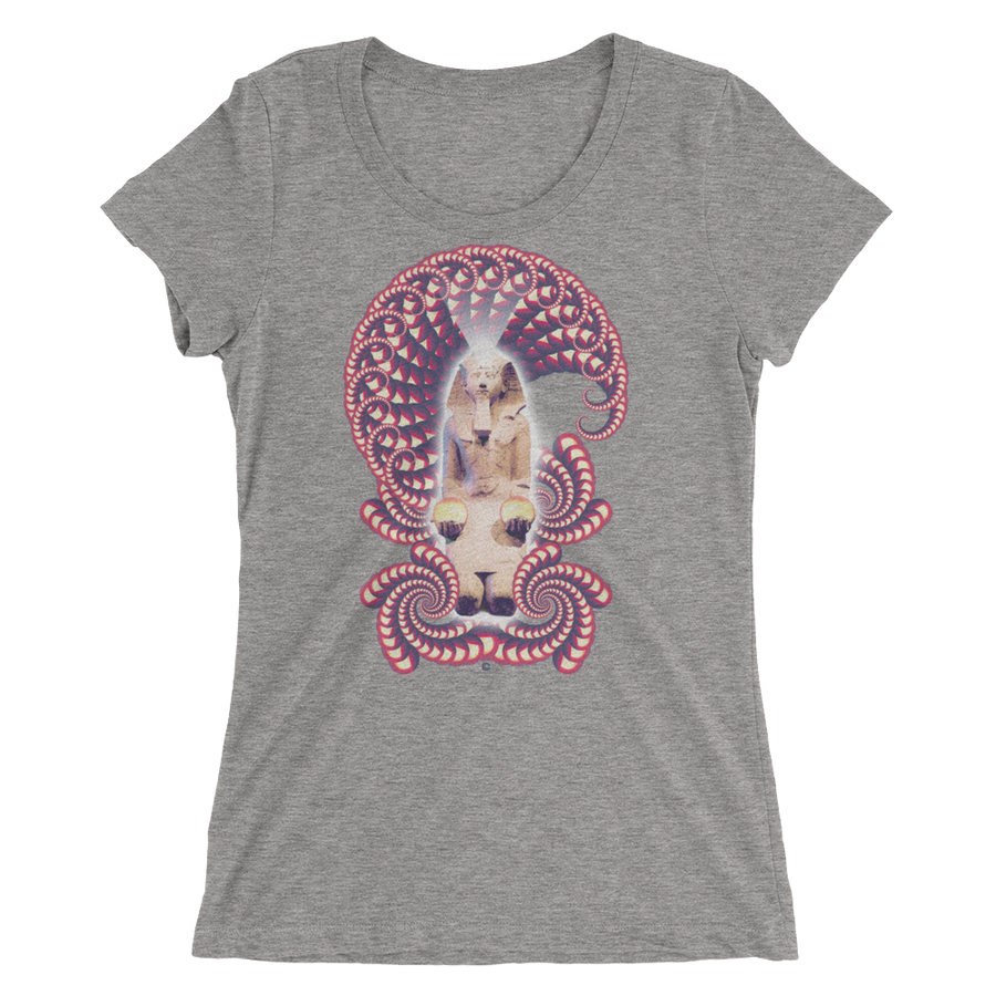 Women's Fractal Labyrinth Tri-blend T-shirt