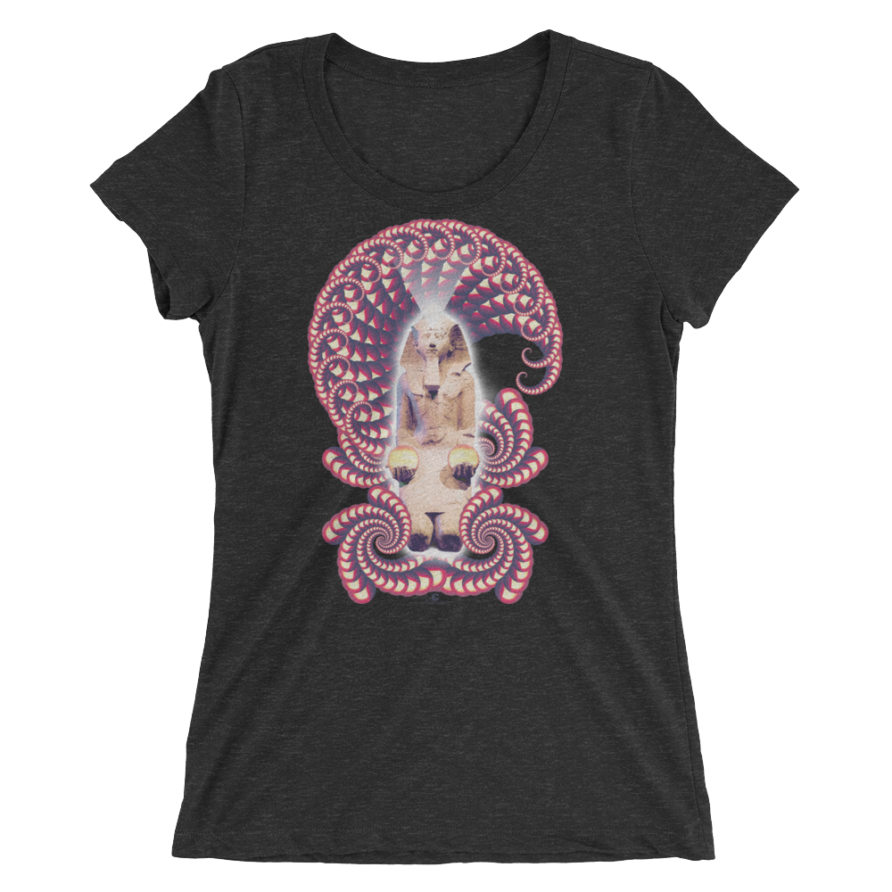 Women's Fractal Labyrinth Tri-blend T-shirt