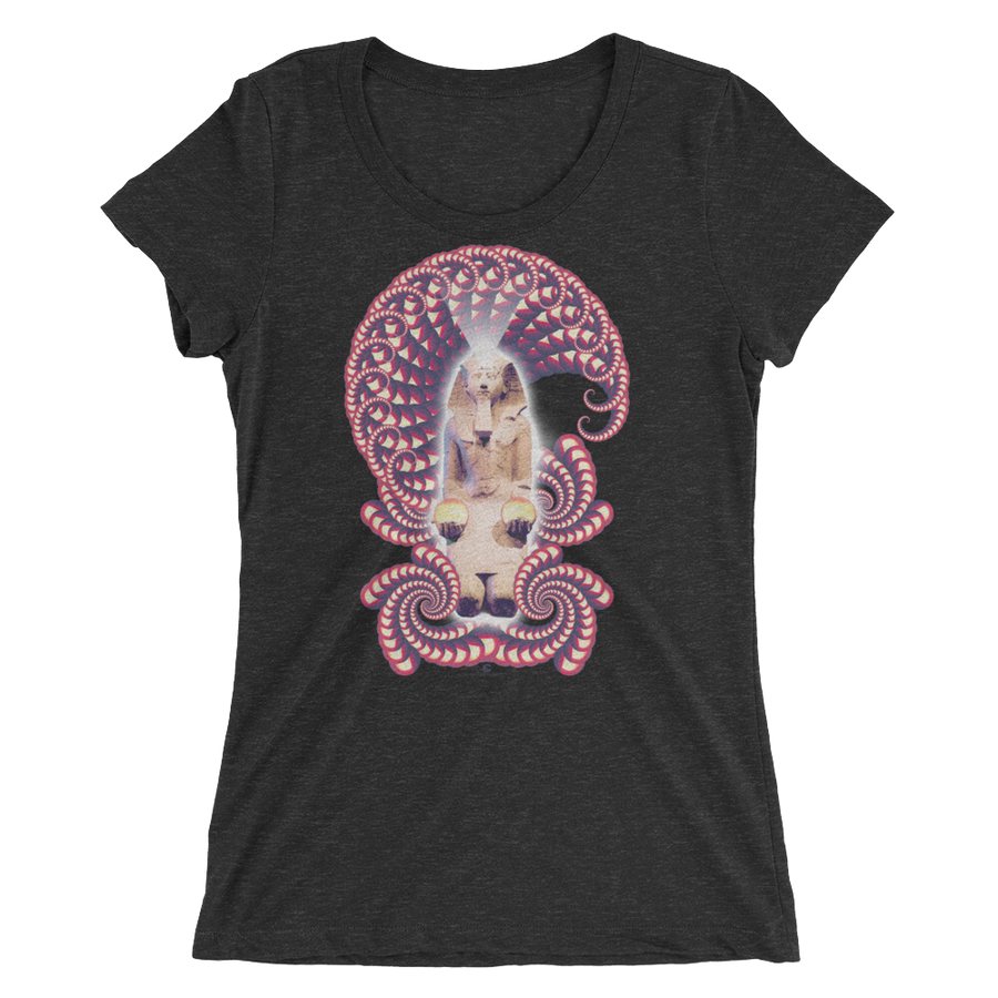 Women's Fractal Labyrinth Tri-blend T-shirt