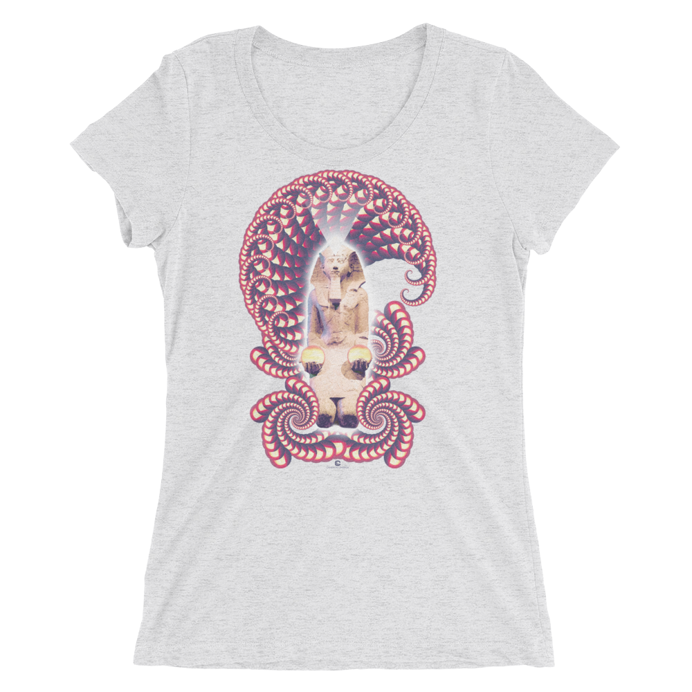 Women's Fractal Labyrinth Tri-blend T-shirt
