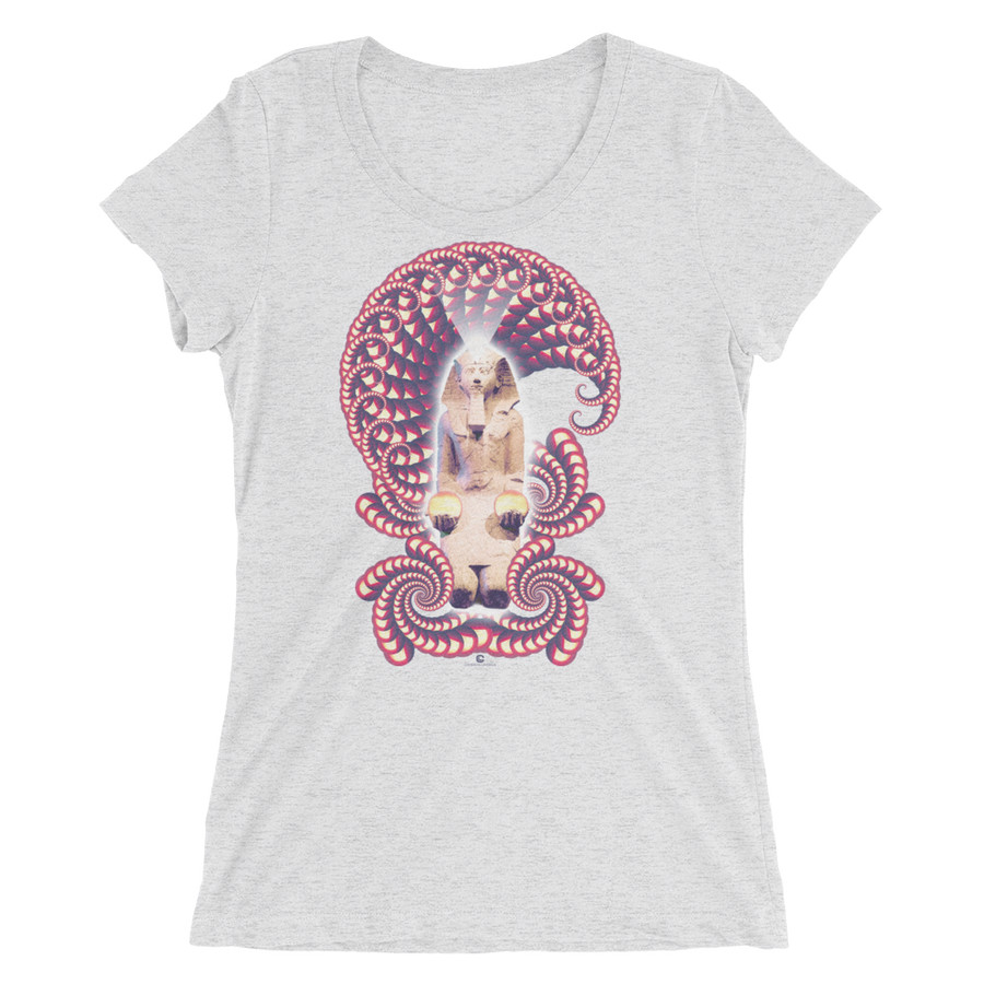 Women's Fractal Labyrinth Tri-blend T-shirt