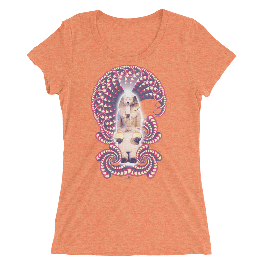 Women's Fractal Labyrinth Tri-blend T-shirt