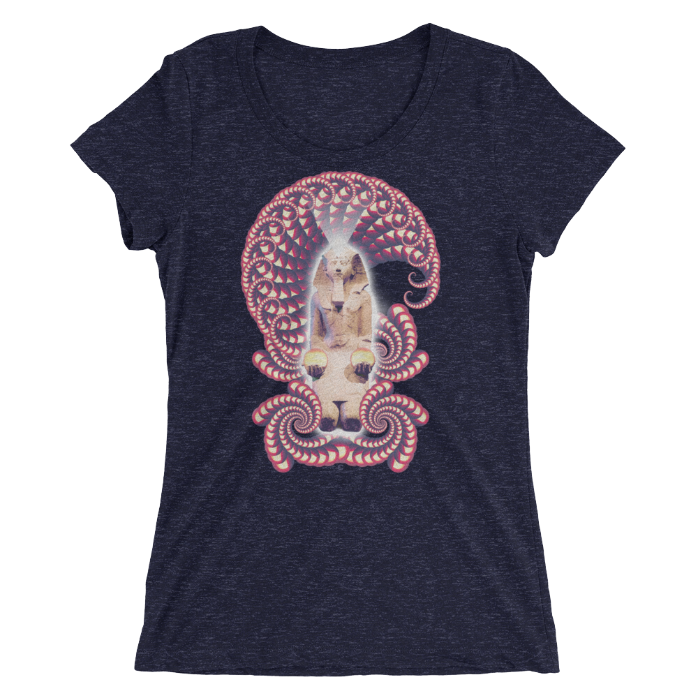 Women's Fractal Labyrinth Tri-blend T-shirt