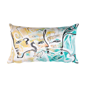Three Faces Rectangular Pillow