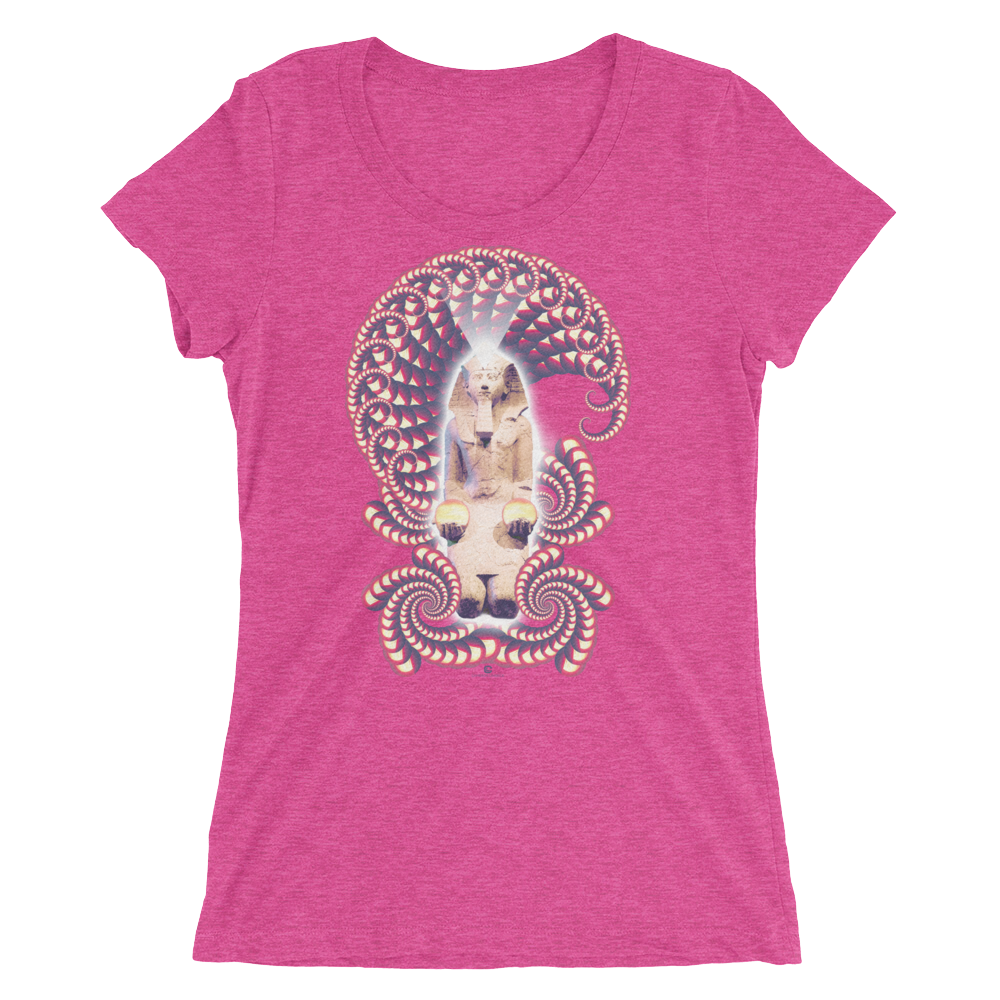 Women's Fractal Labyrinth Tri-blend T-shirt