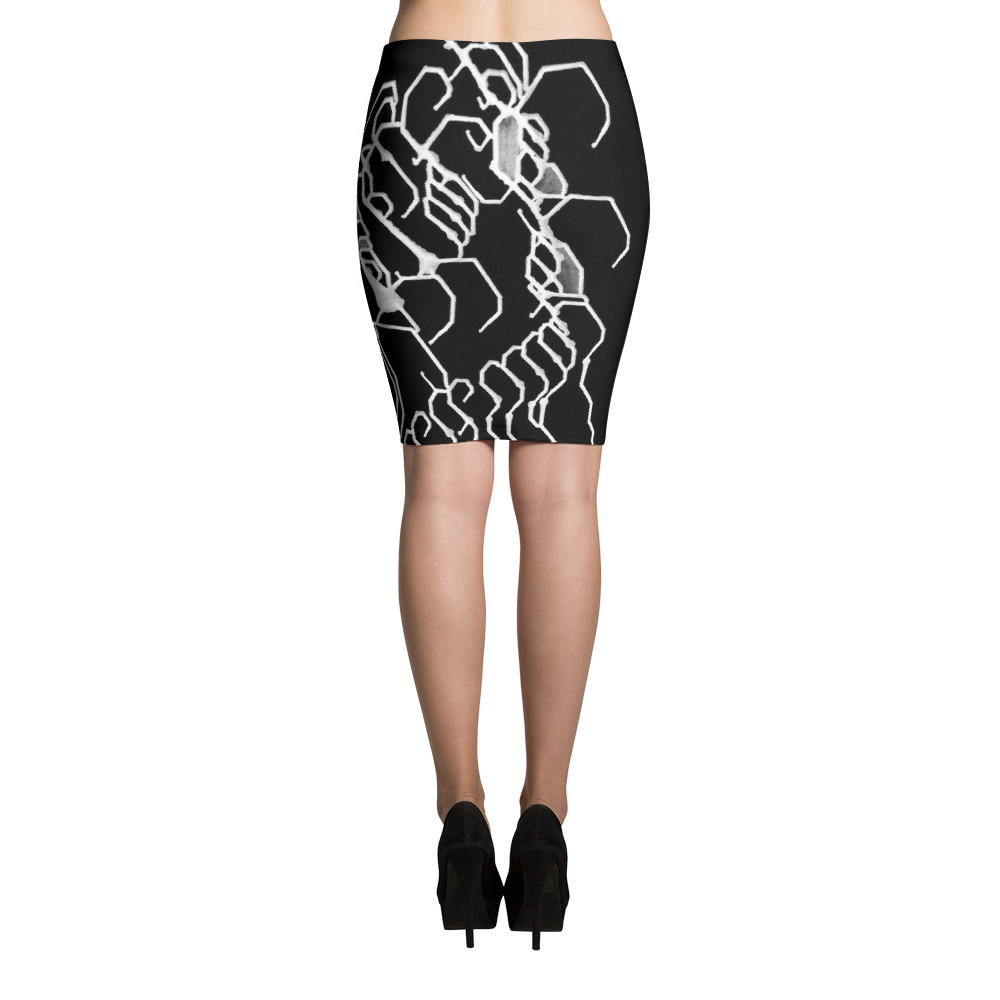 Mental Elemental Pencil Skirt