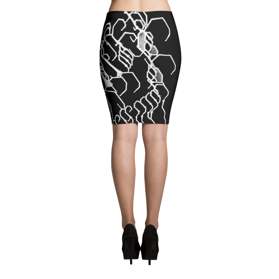 Mental Elemental Pencil Skirt